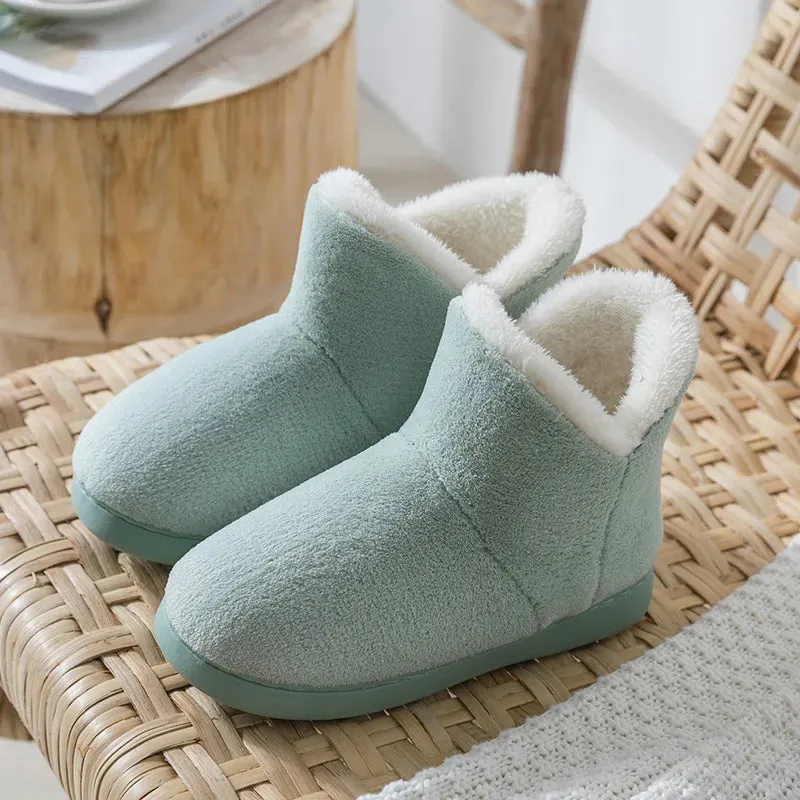 Winter Warm Slip Anti-slip Faux Fur Boots for Women Maxct