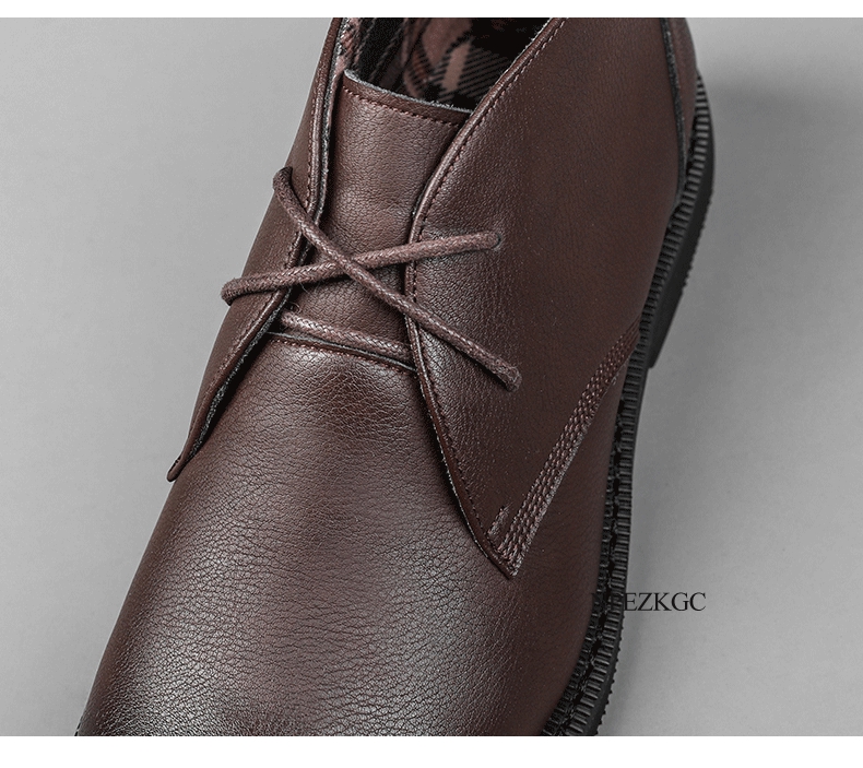Men's Genuine Leather Casual Business Chelsea Boots - true deals club
