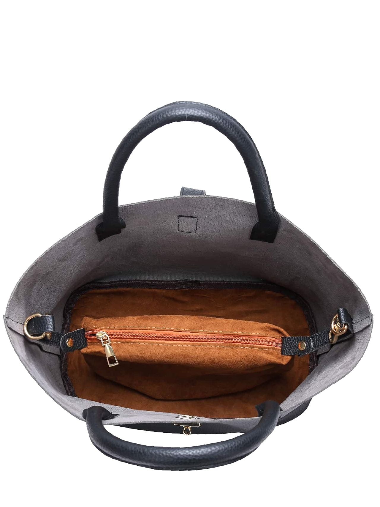 Maxct - Twist Lock Top Handle Bucket Bag  - Women Tote Bags