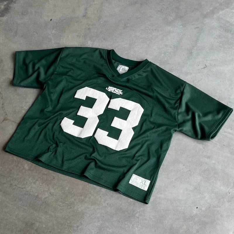 Maxct Y2K T Shirt Men Mesh Jersey Quick Dry T Shirt Breathable Streetwear Oversized College Sports Wear Unisex Football Training Wear - Image 4