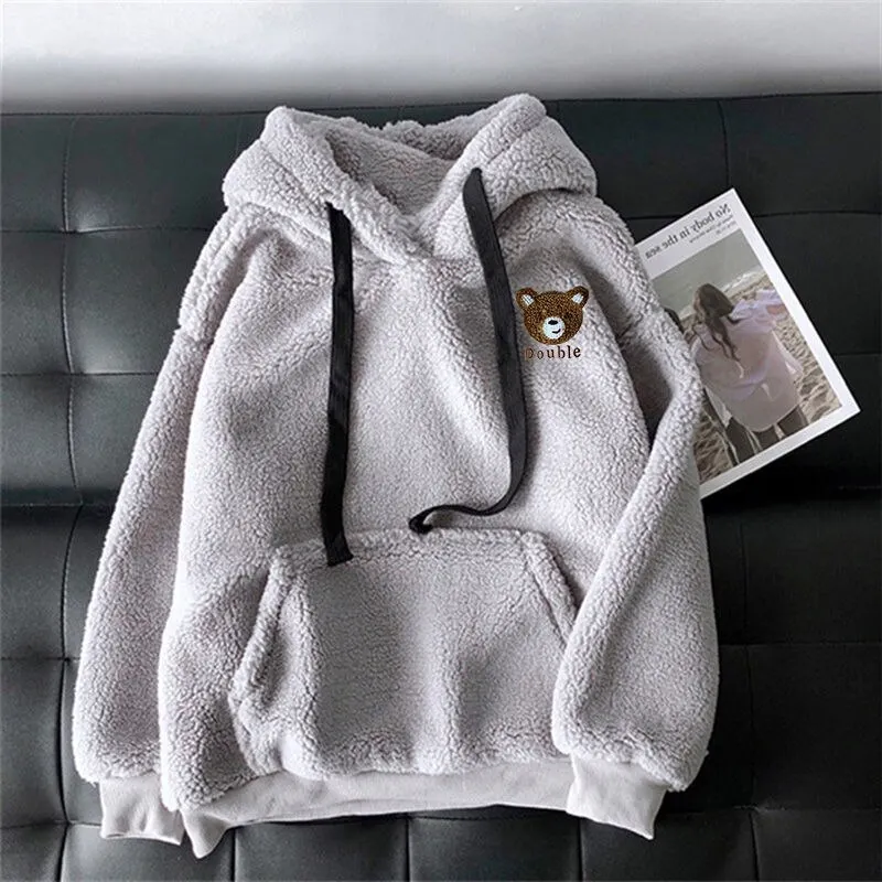 Maxct Winter Hooded Harajuku Women Coat Jaqueta Feminina Warm Hoodies Female Sweatshirt Pullover Tops Long Sleeve Girls Hoodie