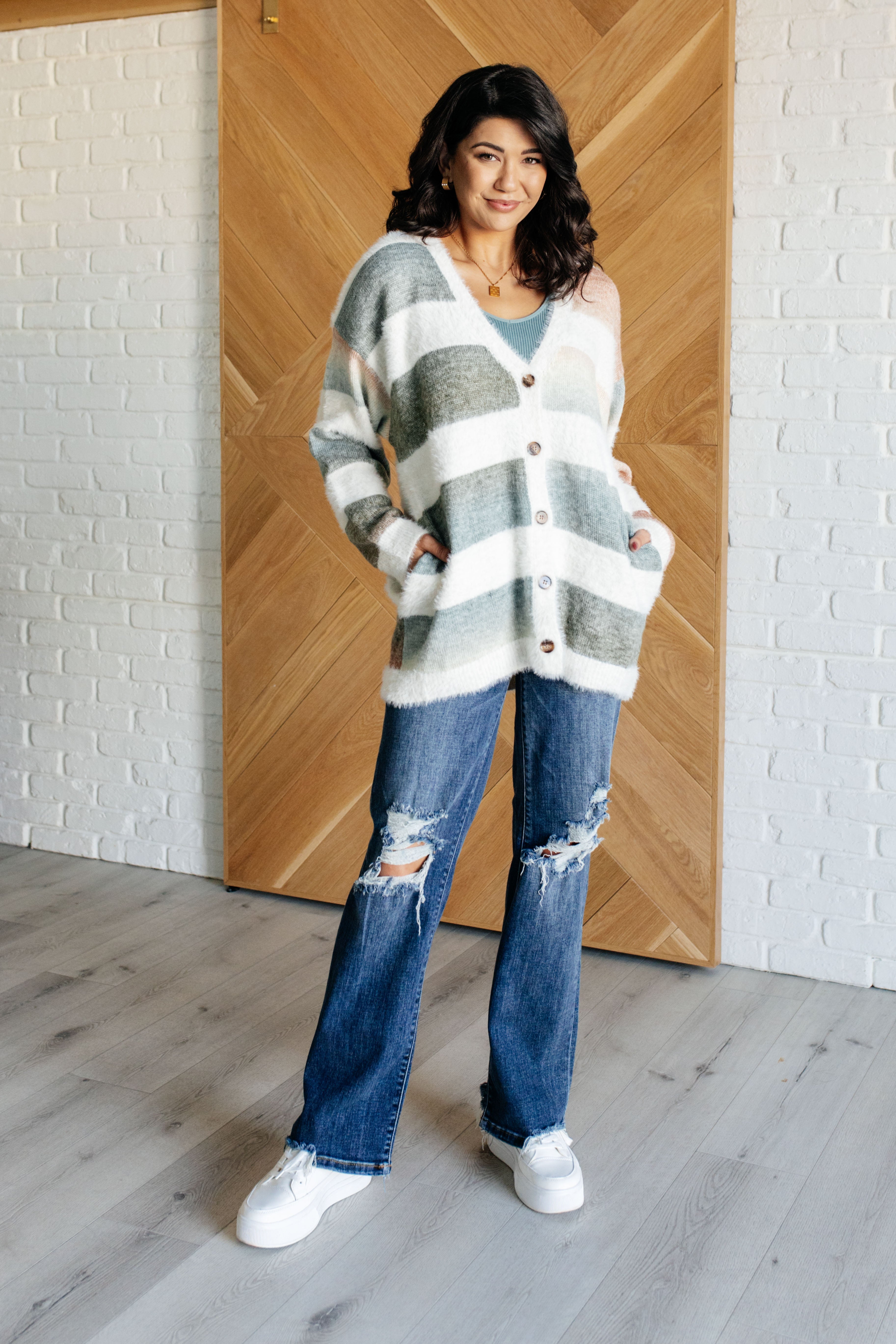 Maxct &Ombre Feelings Striped Cardigan