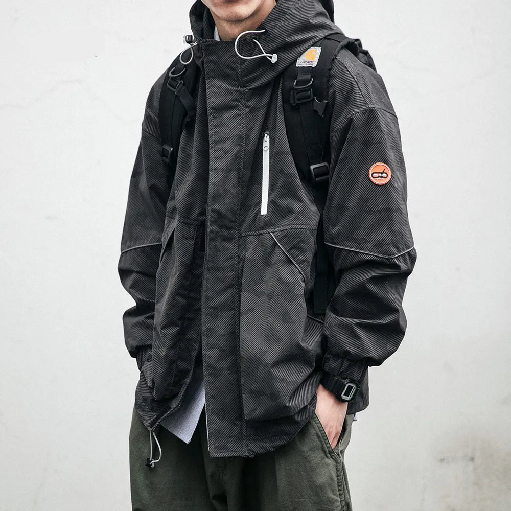 Maxct &Men's HQ Hooded Tactical Light Camo Jacket