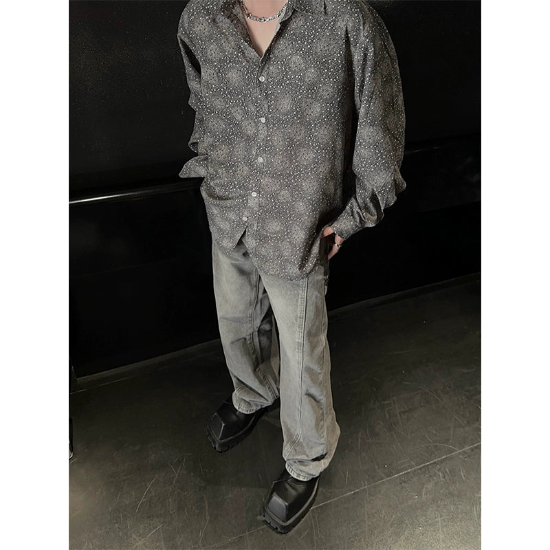 JM Dotted Flower Long-sleeved Shirt Maxct