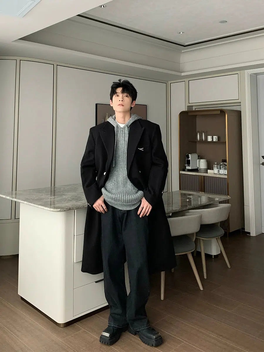 Maxct Long Double-breasted Wool Coat