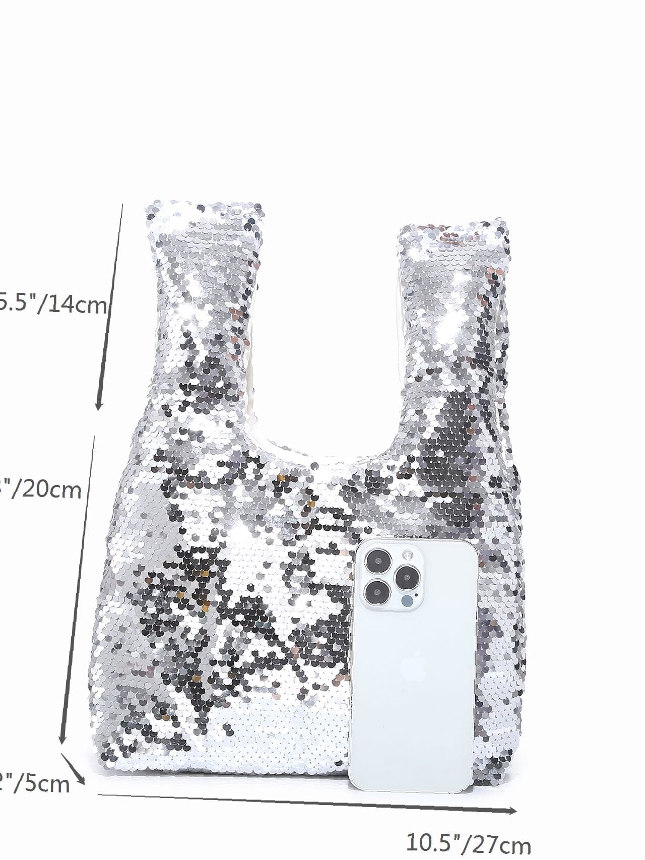Maxct - Sequin Decor Top Handle Bag  - Women Tote Bags