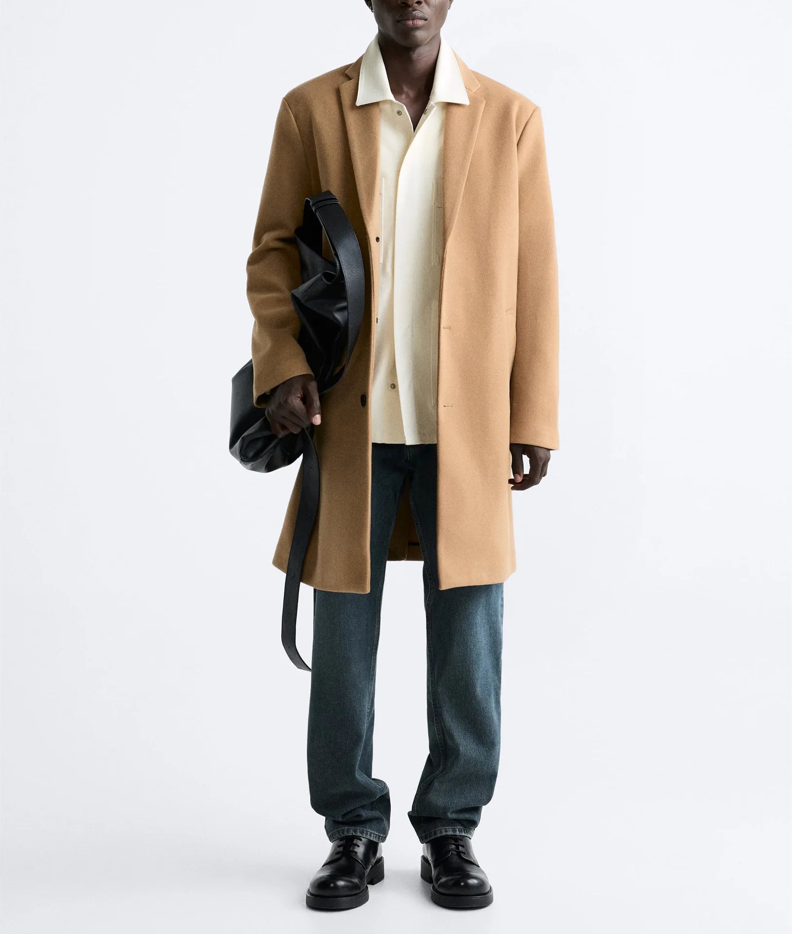 Maxct &NEW TPQ Men's Woolen Mid-Length Coat