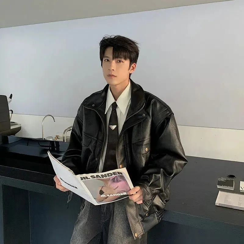 Maxct Retro Motorcycle Soft Leather Jacket