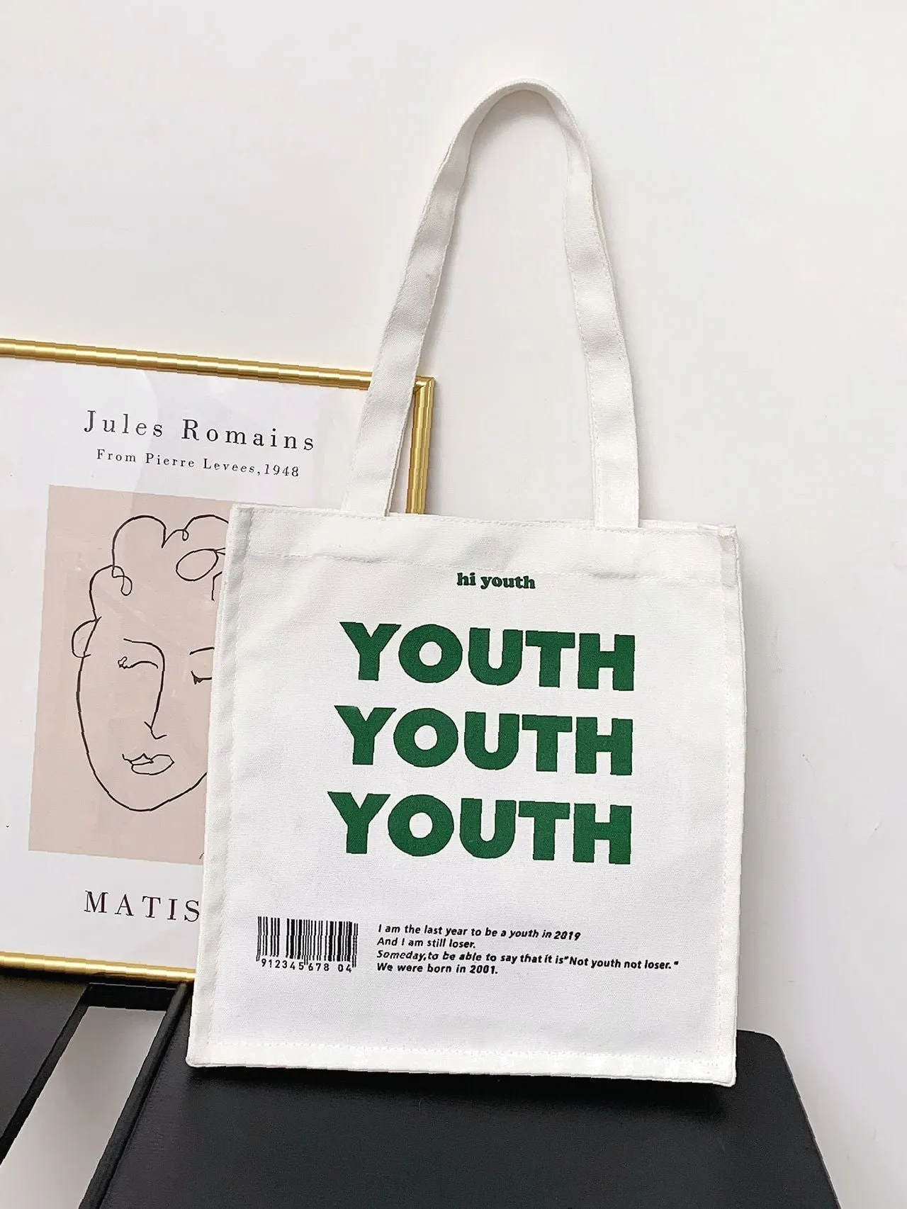 Maxct - Letter Graphic Tote Bag  - Women Tote Bags