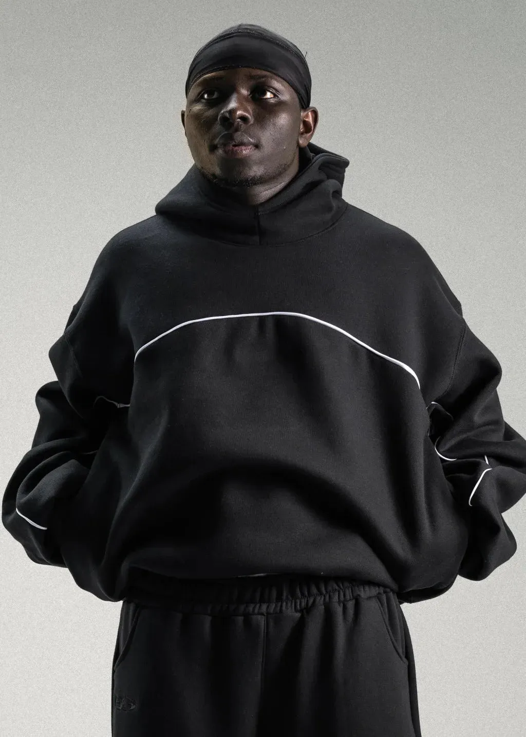 Maxct Y2k Winter Long Sleeved Hooded Sweatshirt With Color Blocking Patchwork Oversized Sweatshirt Streetwear Hip-Hop Rap Punk Outfit