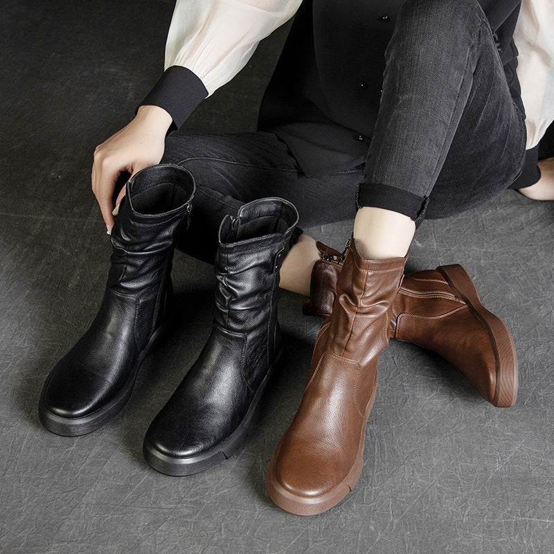 British Style Splicing Thick-Soled Martin Boots Maxct