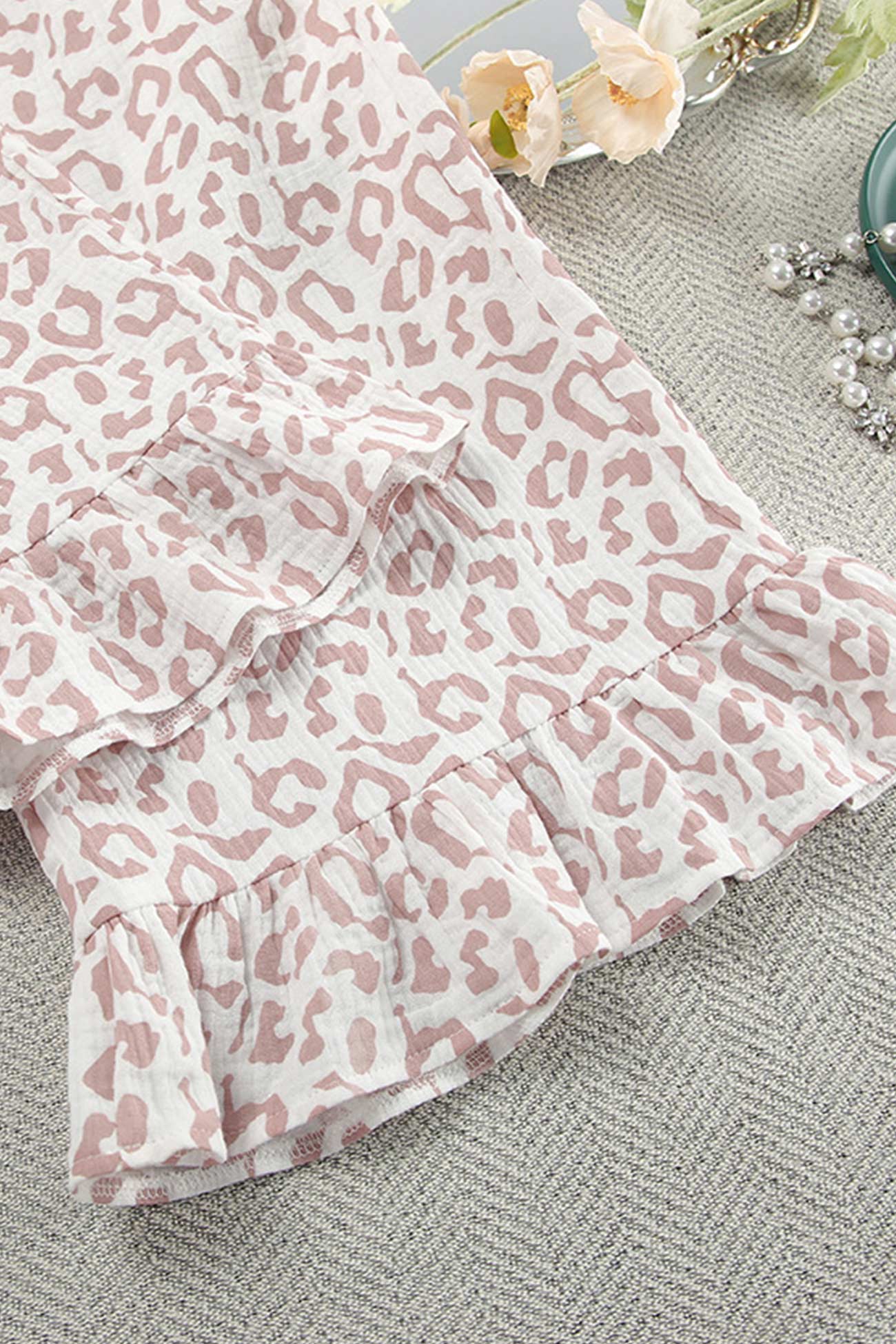 Maxct Printed Ruffle Tie-up Shirt Cotton Suits