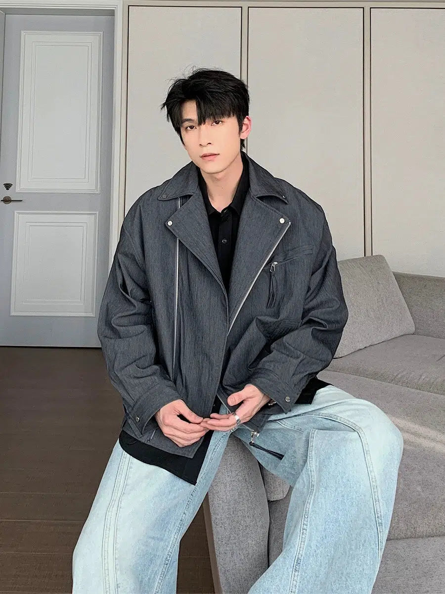 Maxct Spring Zipper Short Jacket