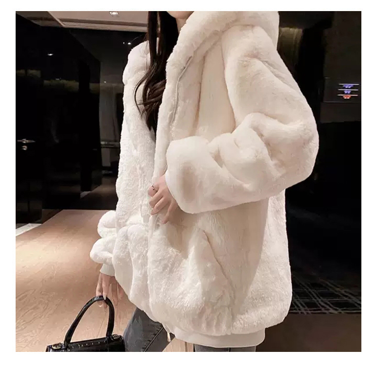 Women's Warm Fluffy Loose Hoodie - true deals club