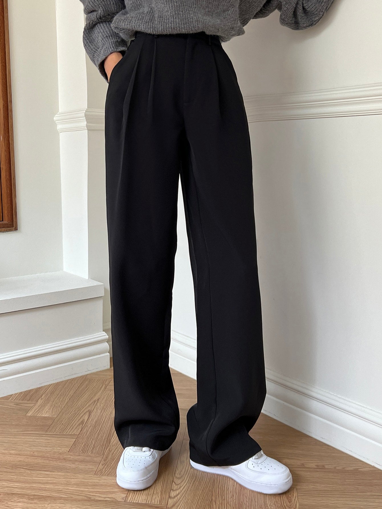 Maxct Plicated Detail Suit Pants