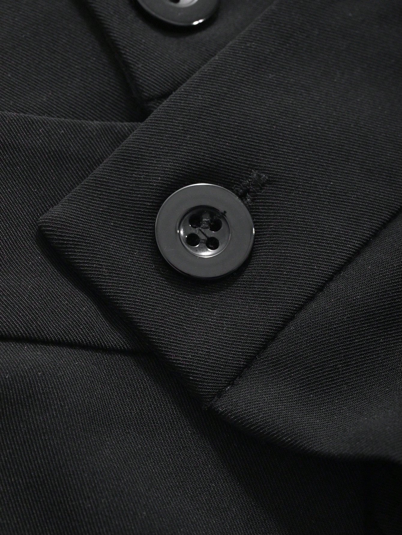 Maxct Solid Color Pleated Casual Straight Suit Pants