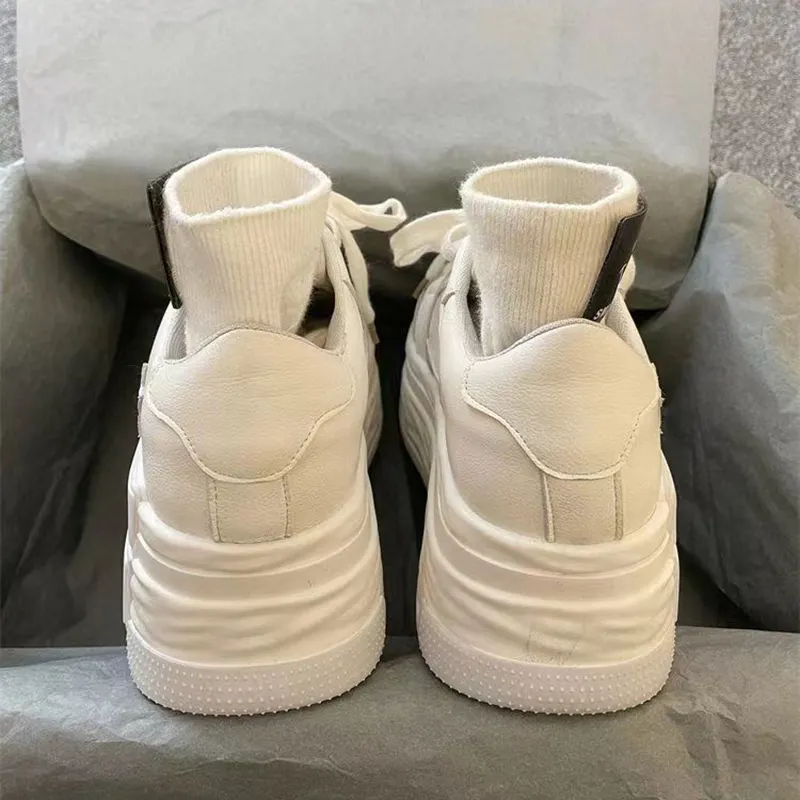 Thick Platform Shoes Stars Trainers: Chunky Platform Sneakers