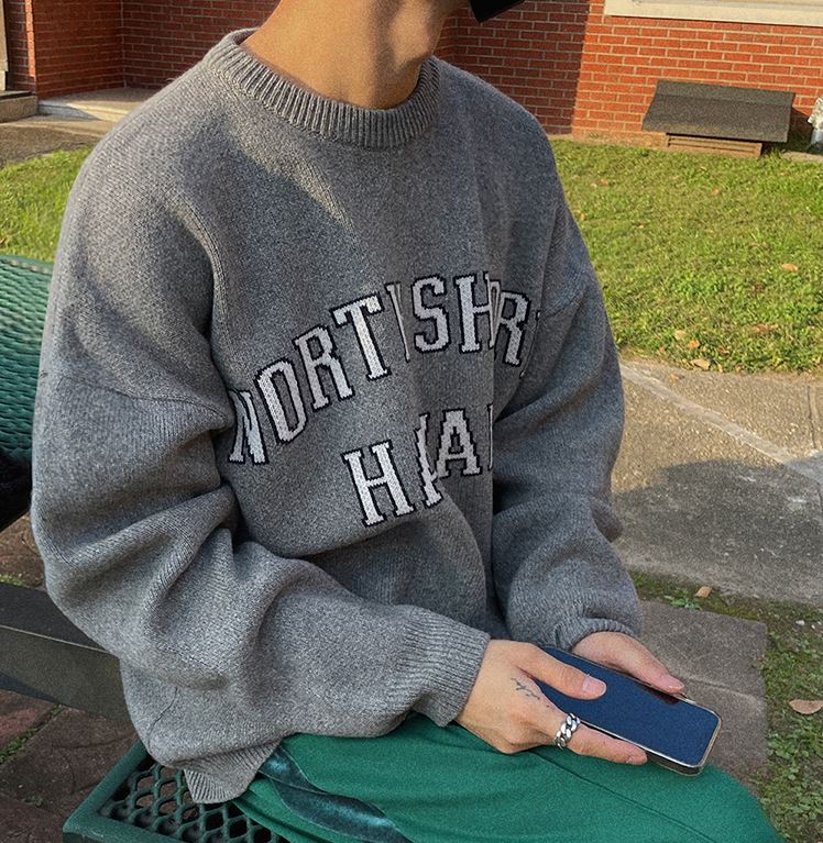 Maxct 6144 Knitted Hawaii Lettered Pullover Sweater