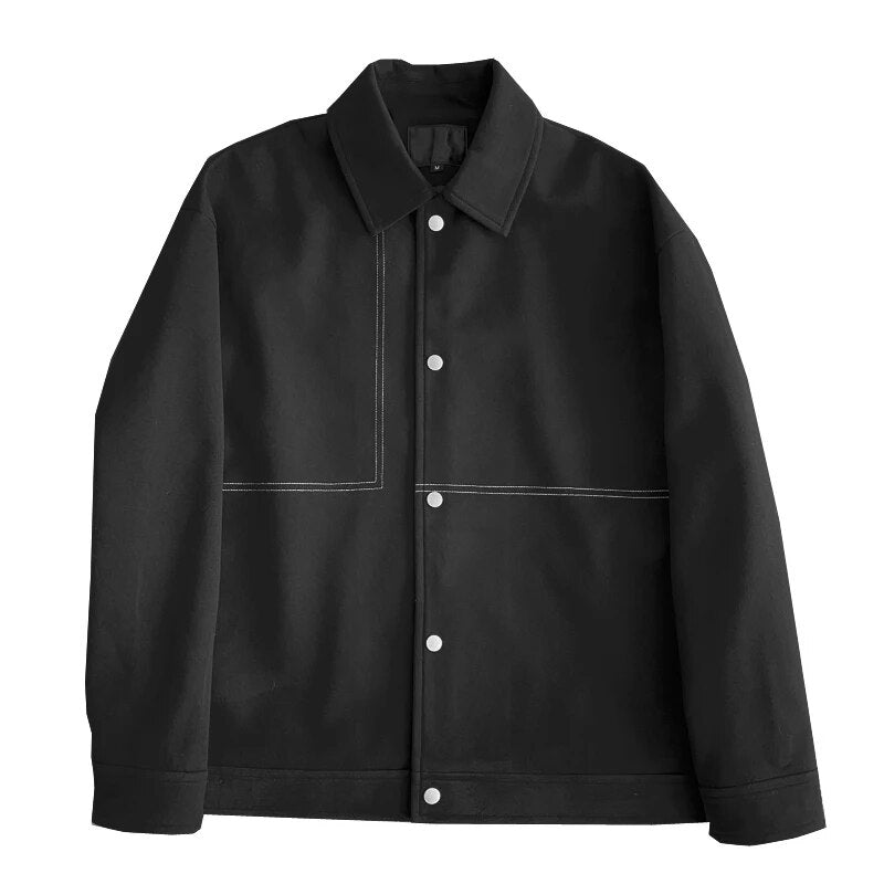 Maxct Contrast Stitch Minimal Jacket