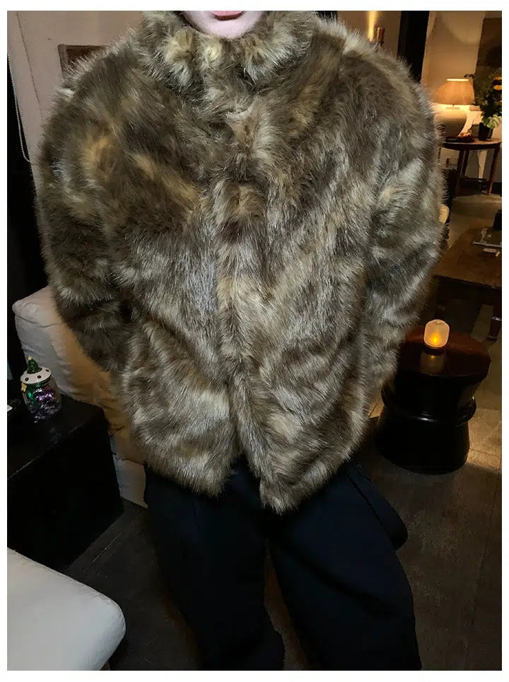 Maxct Faux Fur Mink Coat