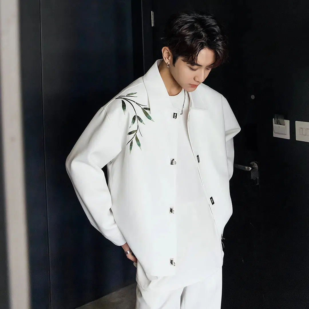 Maxct Casual Bamboo Embroidered Jacket