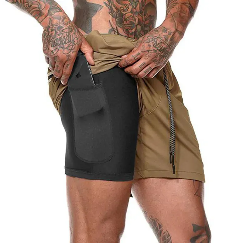 Men's 2-in-1 Double-Deck Sport Shorts Maxct - Image 14
