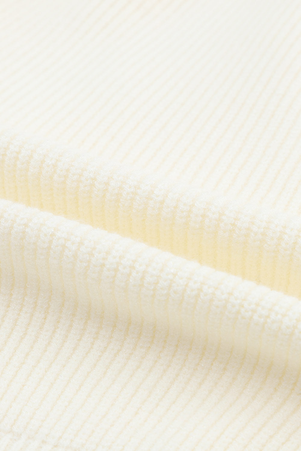 Maxct &Ribbed Surplice Long Sleeve Sweater