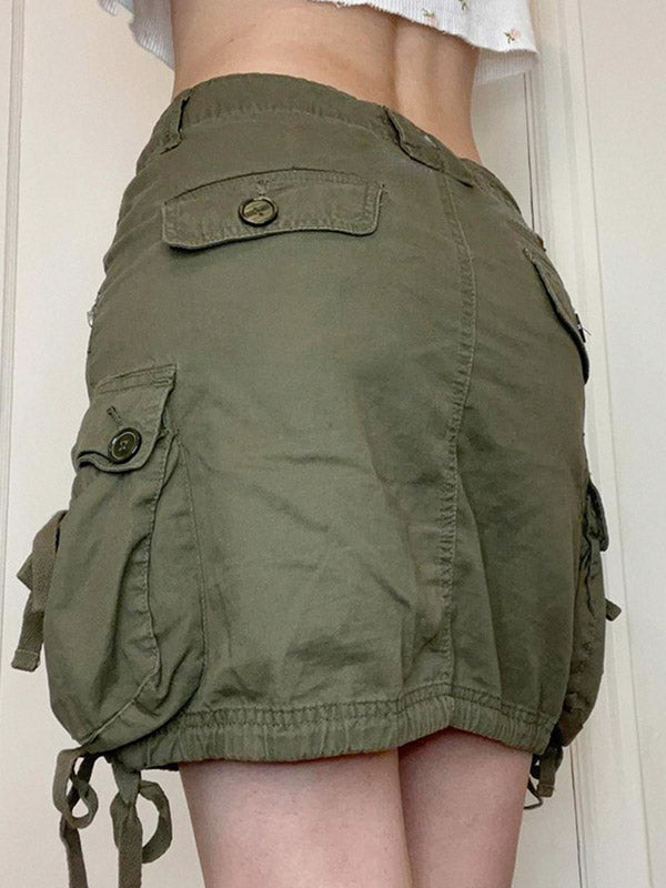 Size Friendly Pocket Cargo Mini Skirt Maxct