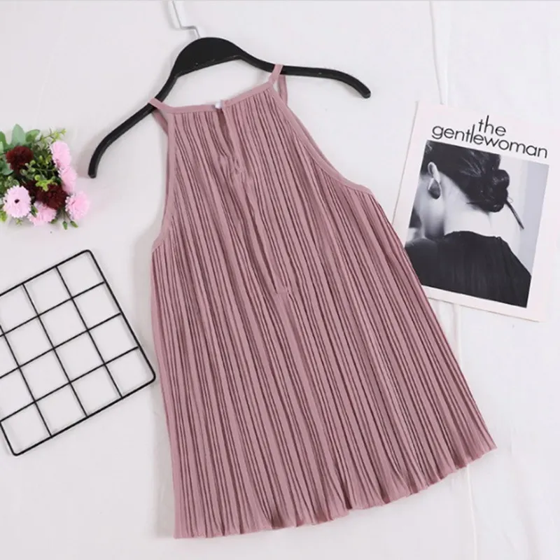 Maxct New Chiffon Tank Top Tees Women Loose Strapless Sexy Solid Elegant Tops