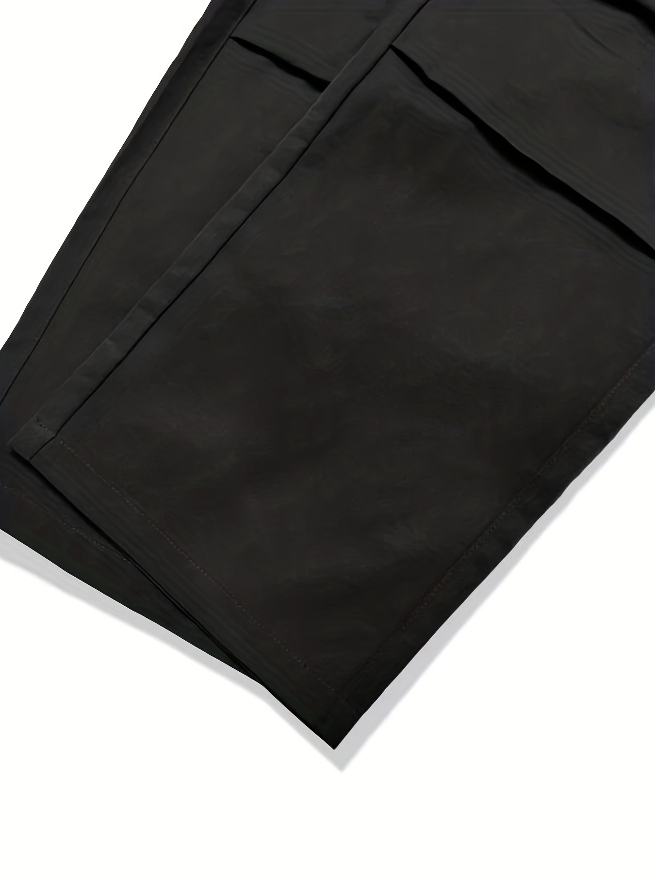 Men's Casual Cargo Pants, Regular Multi Pocket Waist Drawstring Work Pants For Outdoor Activities
