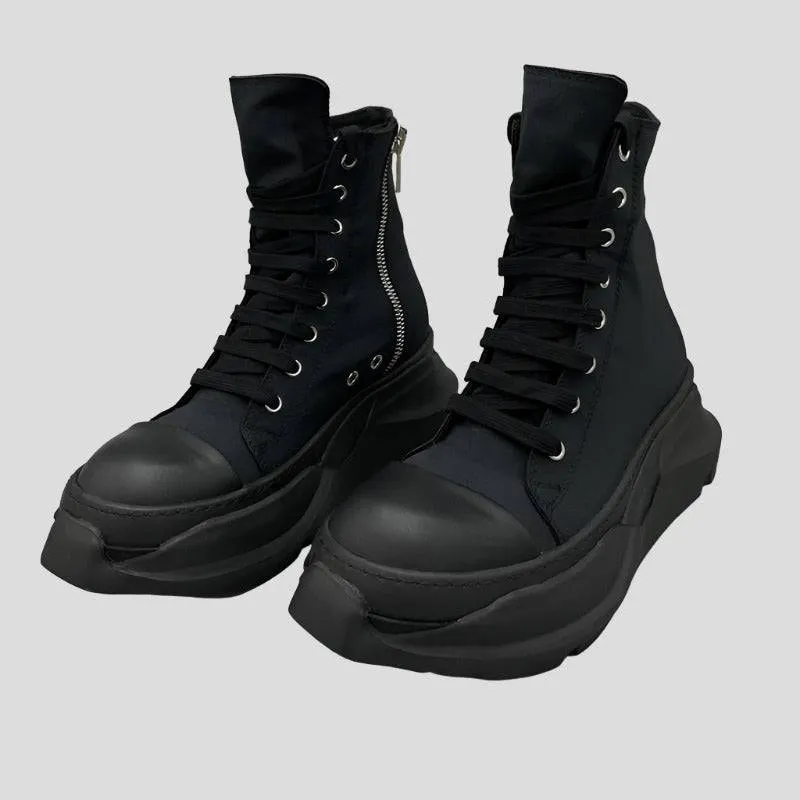 Black Sneakers - Men's High top Canvas Maxct