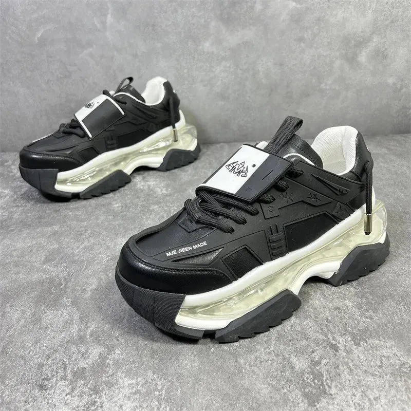 Height Increased Air Cushion Platform Sneakers for Men Maxct