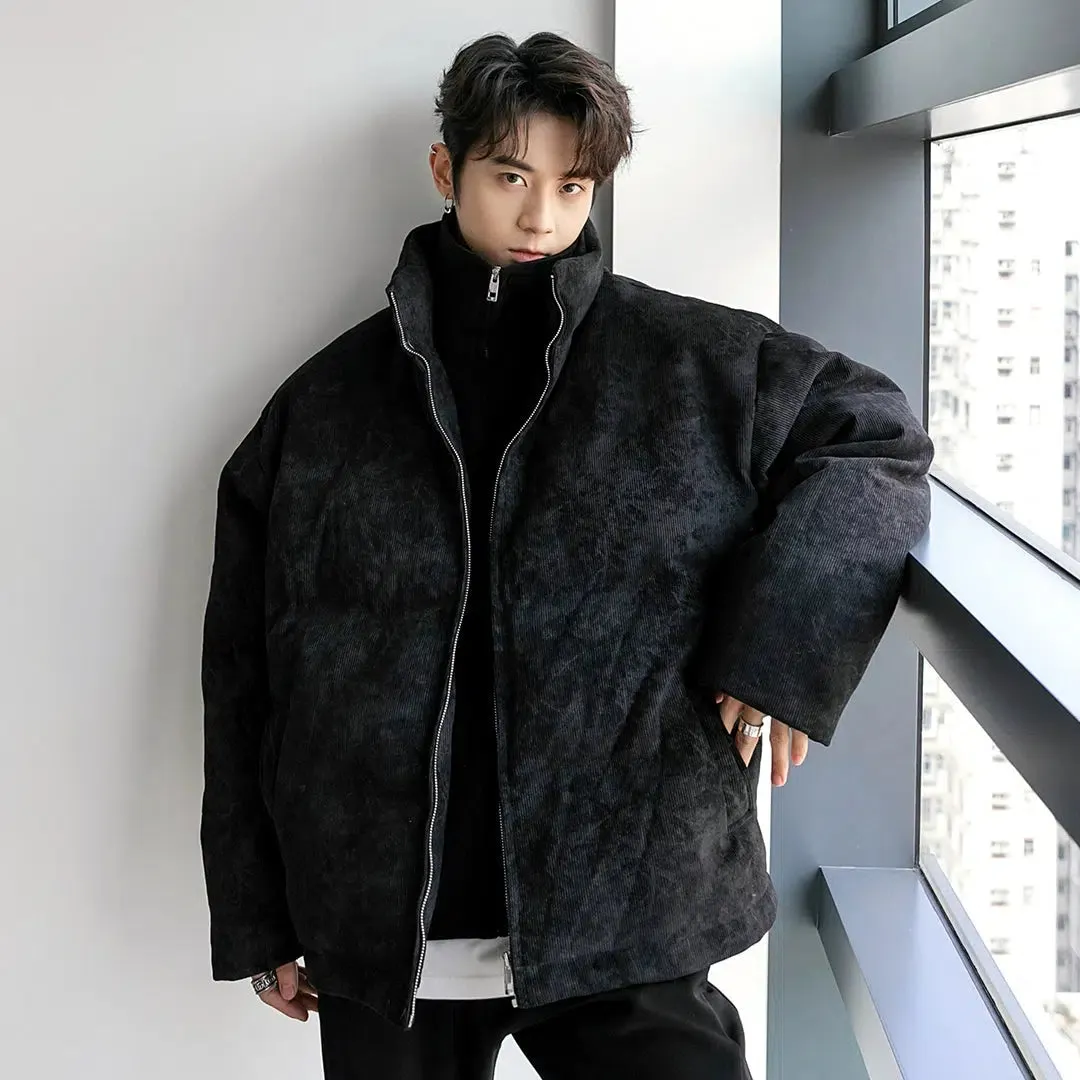 Maxct Thickened Stitching Stand Collar Cotton Jacket