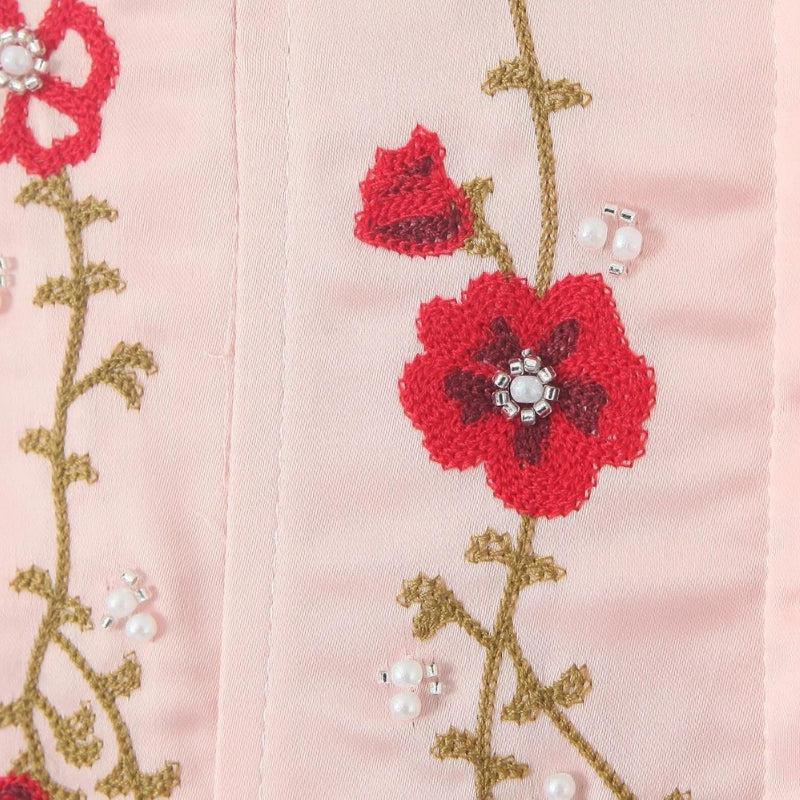 Maxct &Soft Girl Embroidered Beaded Corset Top