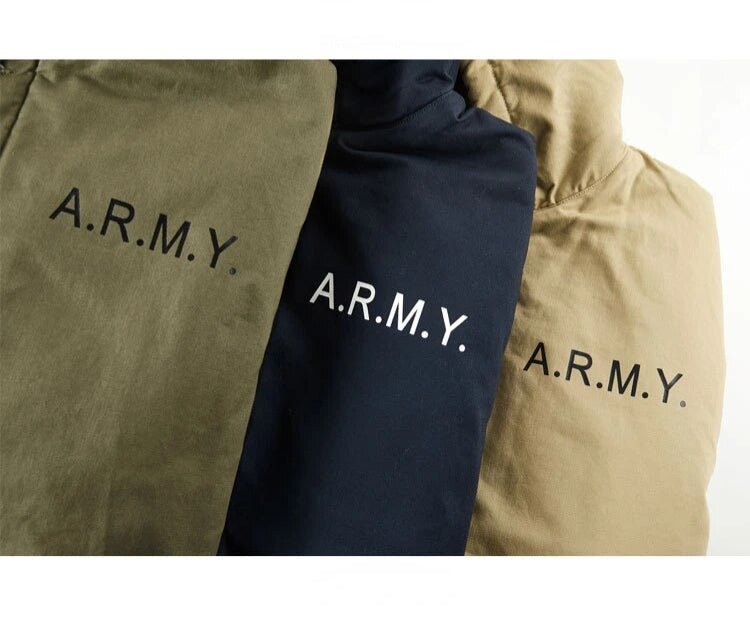 &Men's Fleece & Cashmere Lined ARMY Bomber Jacket