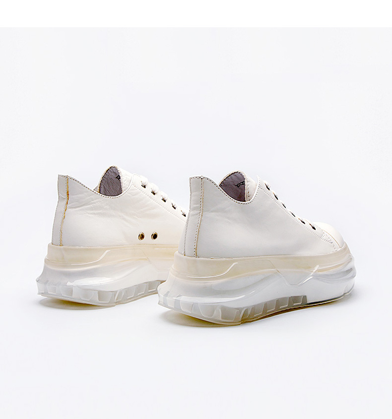 Men's Clear Sole European Sneakers - true deals club