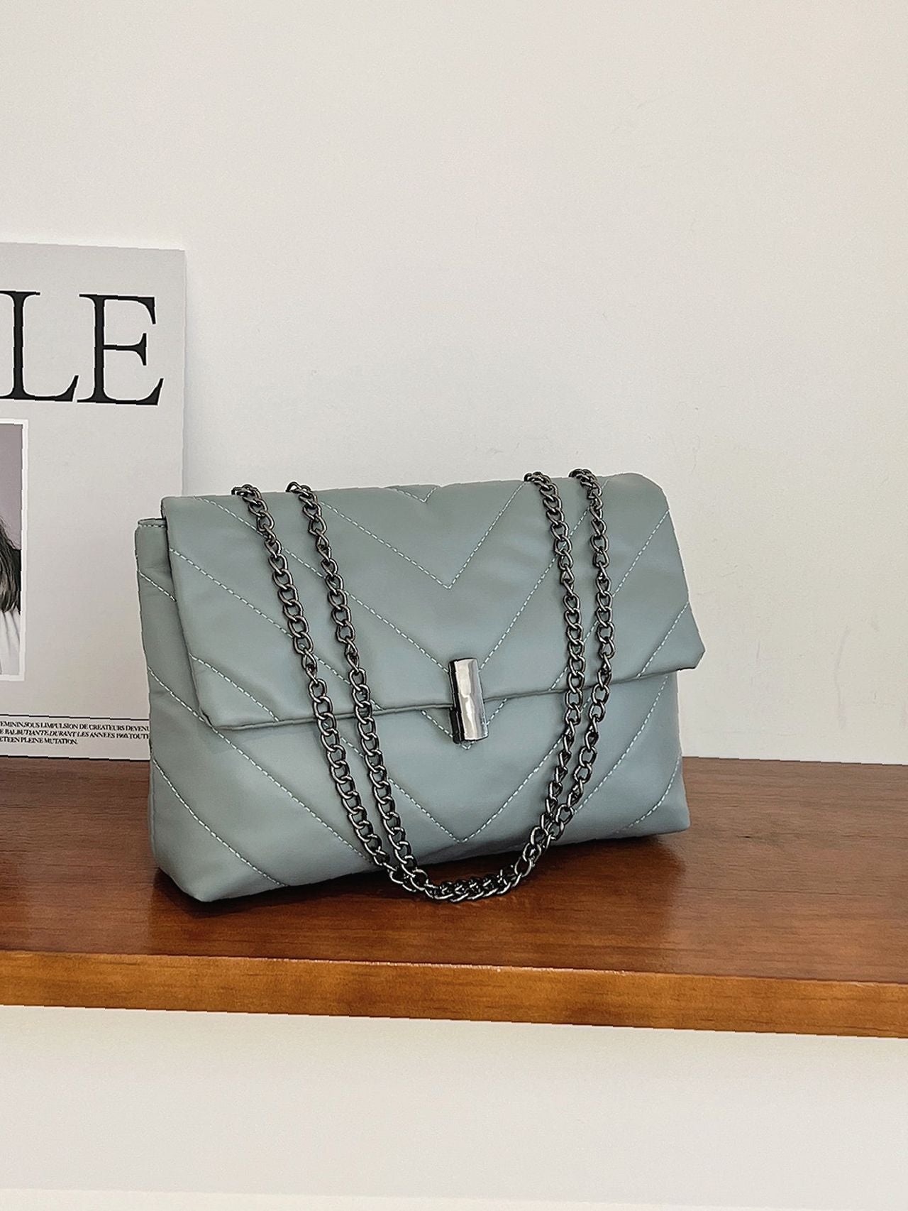 Maxct - Chevron Chain Tote Bag  - Women Tote Bags