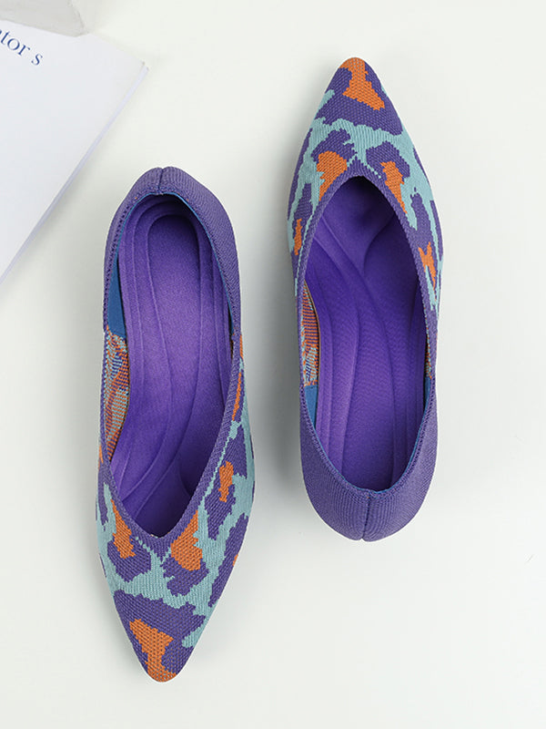 Urban Woven Multi-Color Casual Low Heels Shoes Maxct