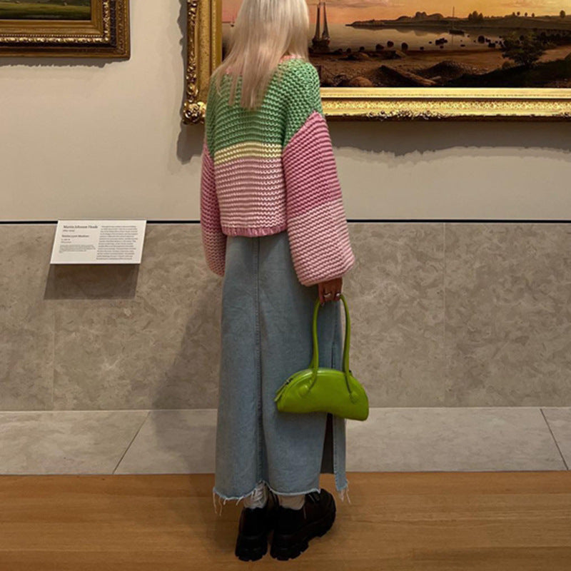 Maxct Bubble Gum Knitted Cottage Cardigan