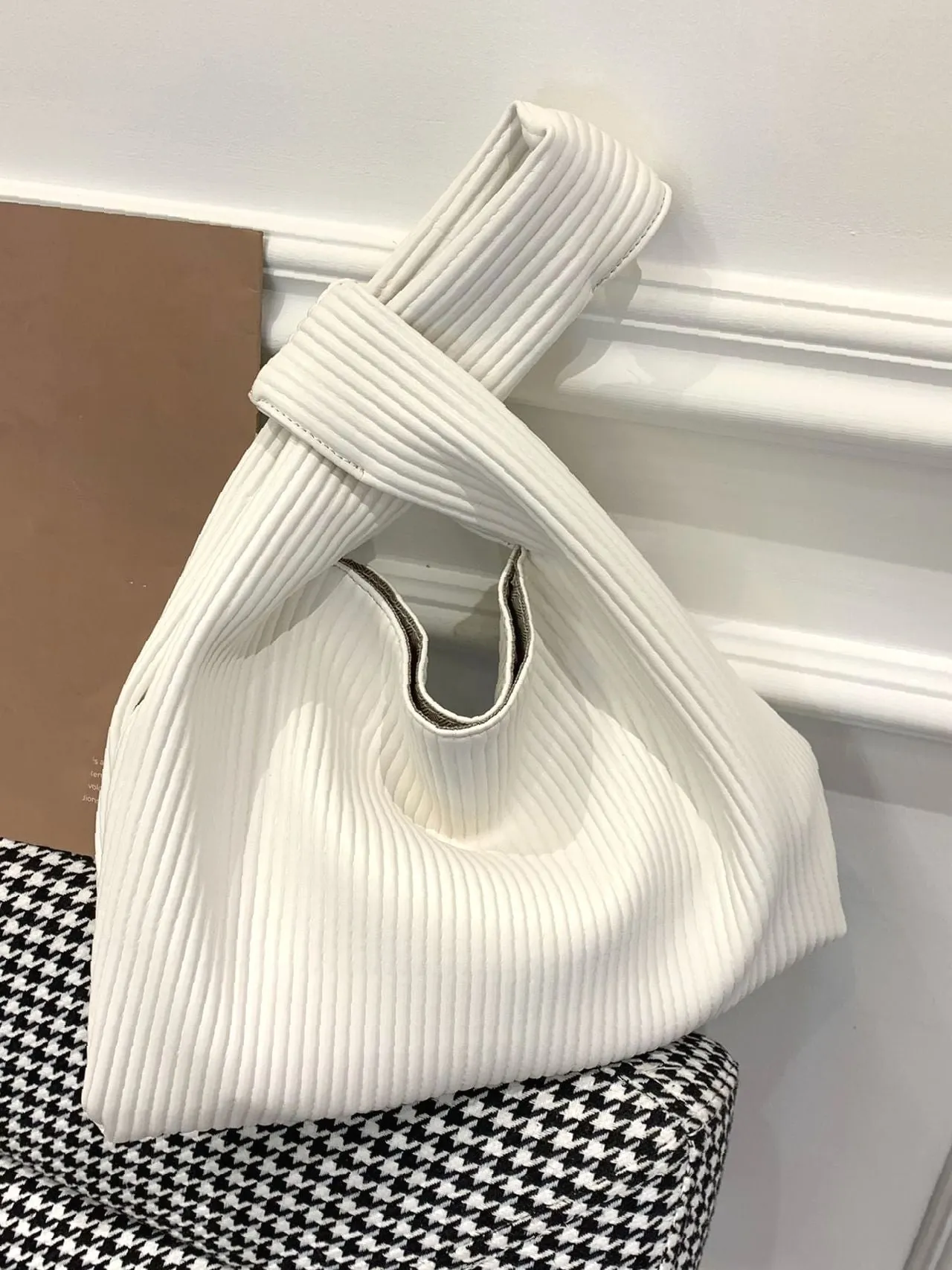 Maxct - Minimalist Embossed Top Handle Bag  - Women Tote Bags