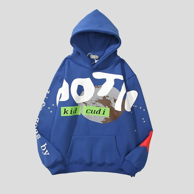 Unisex Retro Oversize Pullover Hoodies Maxct