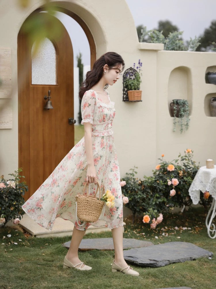 Peony Blush Midi Dress Maxct