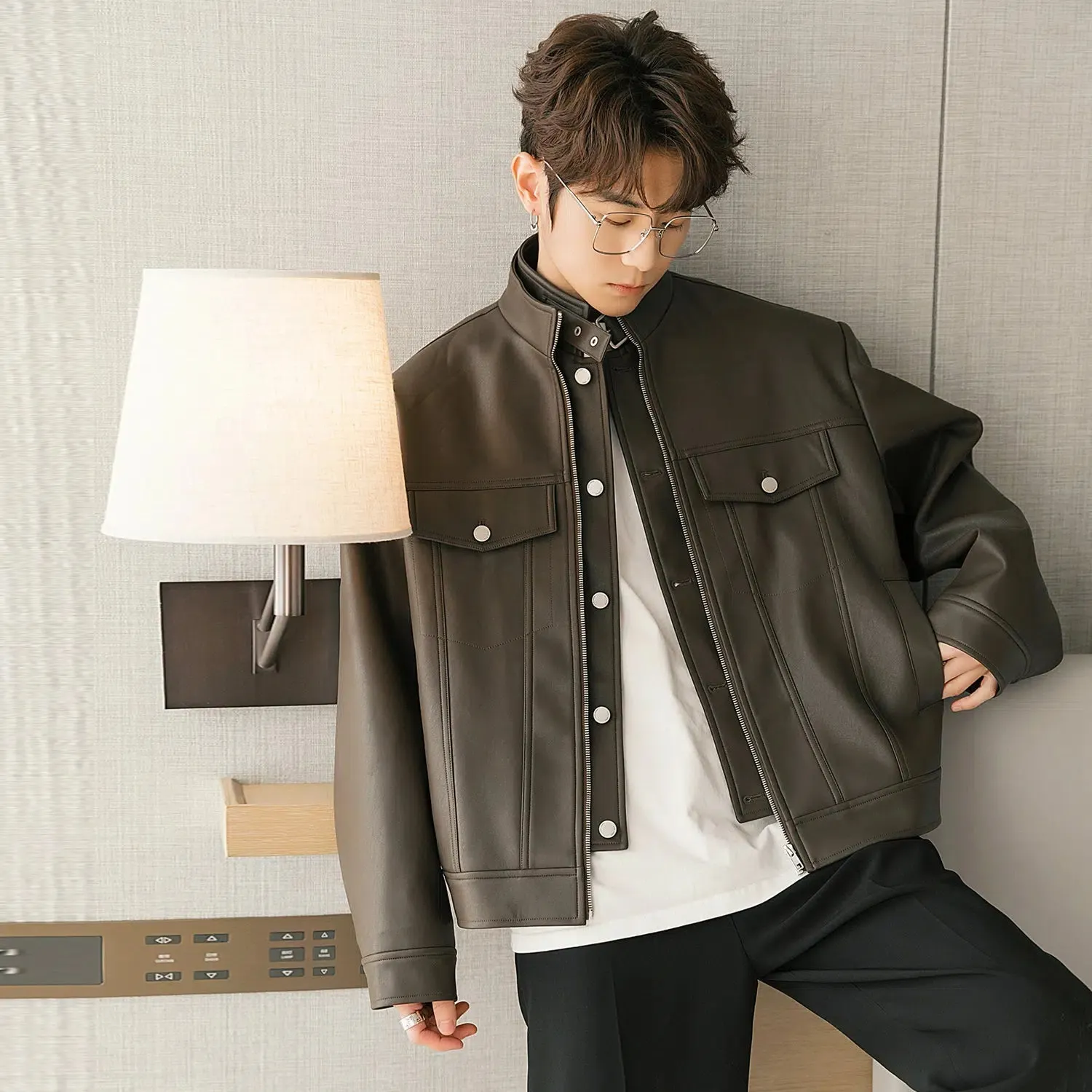 Maxct Two-piece Short Leather Jacket