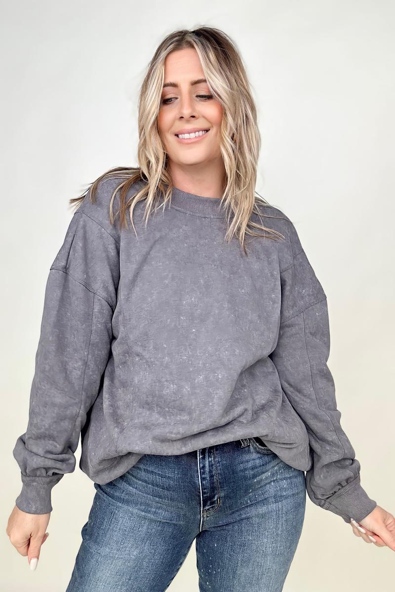 Maxct &Twist Detail Reversible Oversized Sweatshirt With Pockets