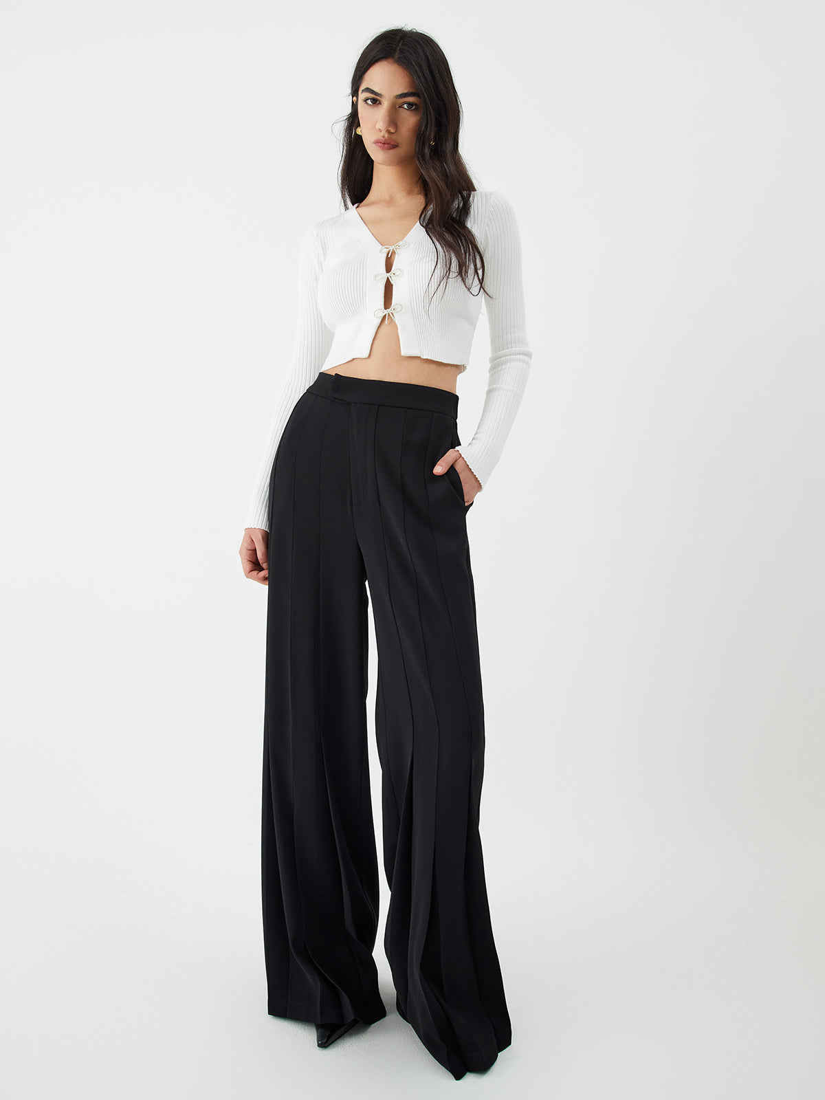 Maxct Pleated Wide Leg Pants