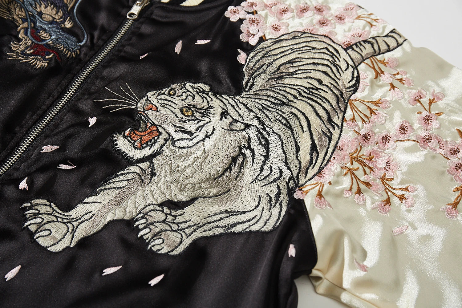 Maxct &Dragon Phoenix Embroidered Bomber Jacket