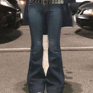 Washed Low Waist Flare Jeans Maxct