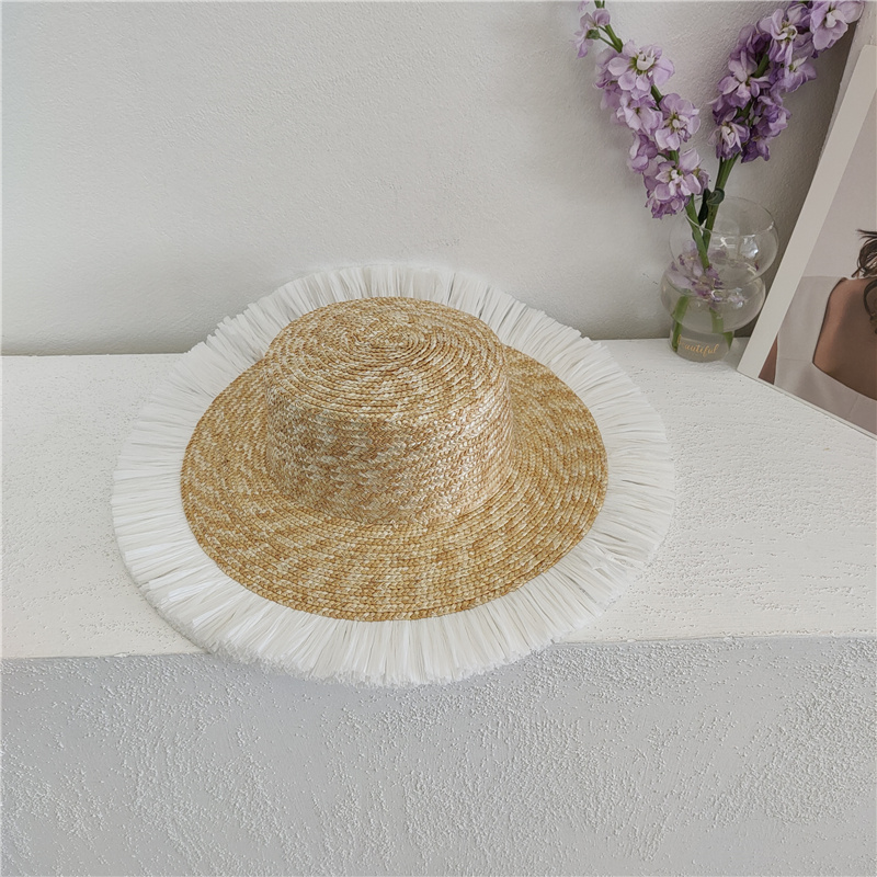 Sun Hat Fashion Wind Straw Women's Burrs Straw Hat