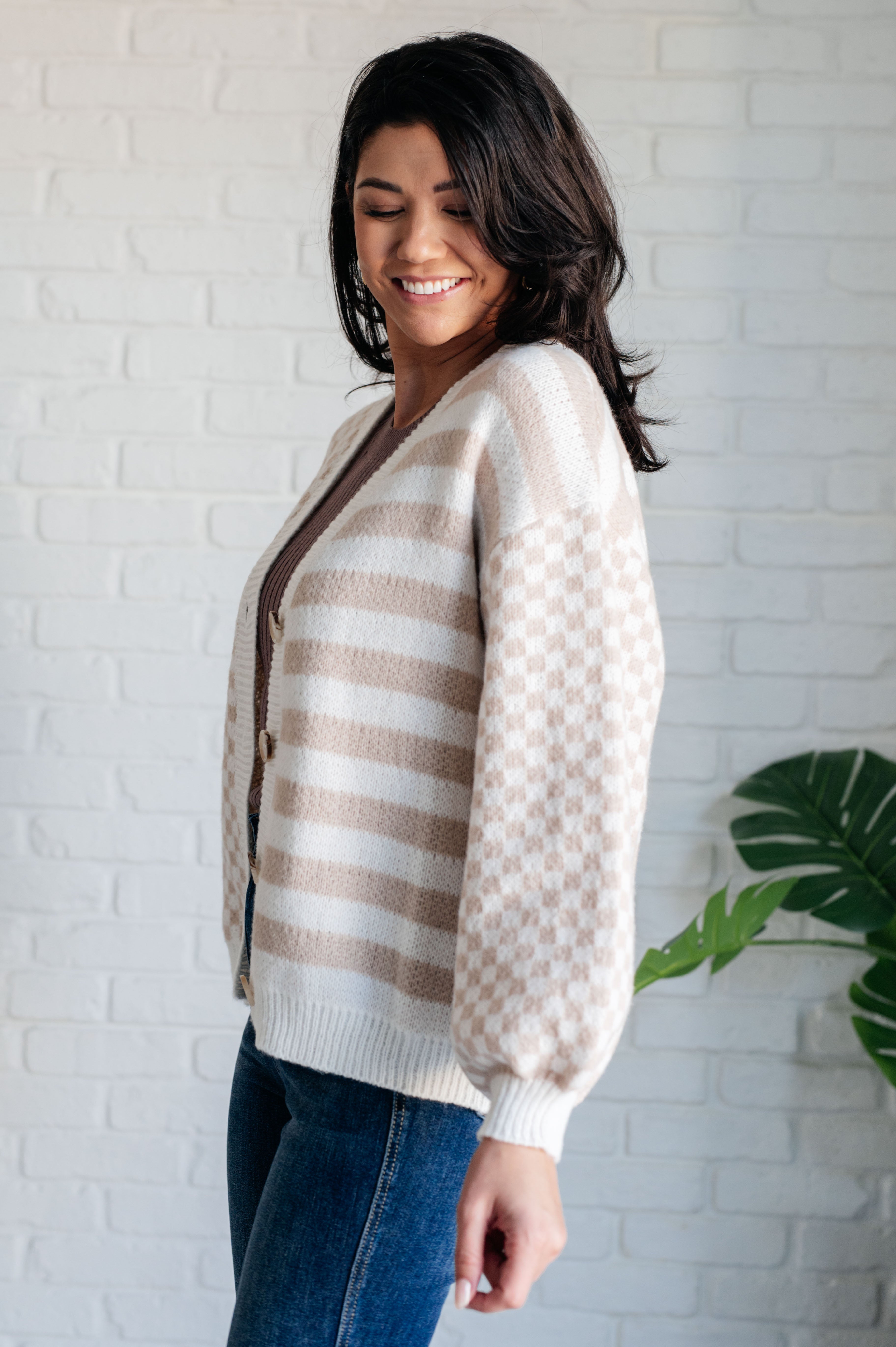 Maxct &Check That Line Cardigan