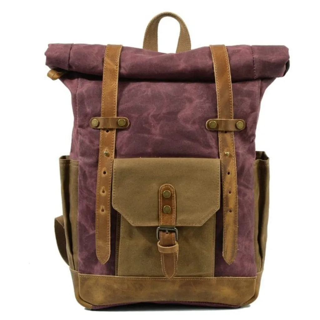 Maxct &Retro Vintage Canvas Backpack Antiqua